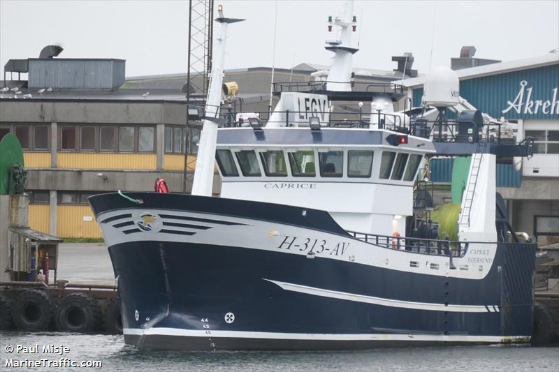 caprice (Fishing Vessel) - IMO 9684524, MMSI 257619000, Call Sign LFGV under the flag of Norway