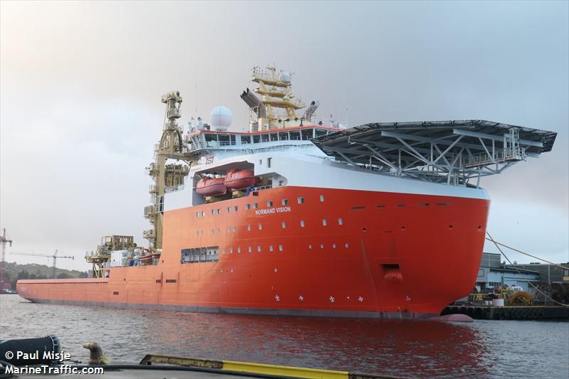 normand vision (Offshore Support Vessel) - IMO 9665530, MMSI 258607000, Call Sign LAQR7 under the flag of Norway