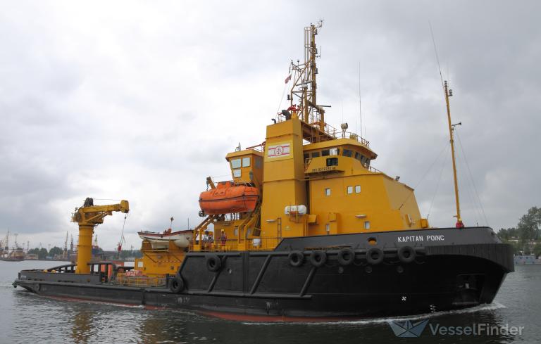 kapitan poinc (Tug) - IMO 9072290, MMSI 261139000, Call Sign SQRU under the flag of Poland