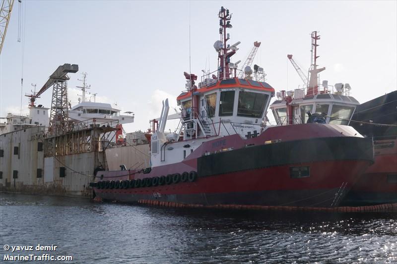 hope (Tug) - IMO 9768174, MMSI 271047911, Call Sign TCA6010 under the flag of Turkey