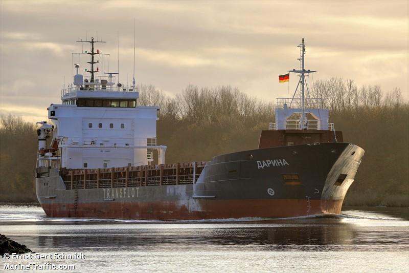 darina (General Cargo Ship) - IMO 9194062, MMSI 273349470, Call Sign UBUL4 under the flag of Russia
