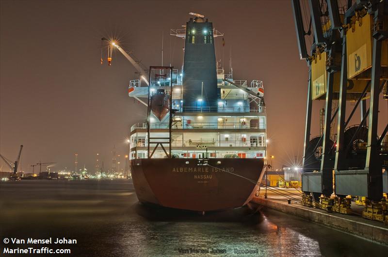 albemarle island (Refrigerated Cargo Ship) - IMO 9059602, MMSI 308511000, Call Sign C6LU3 under the flag of Bahamas