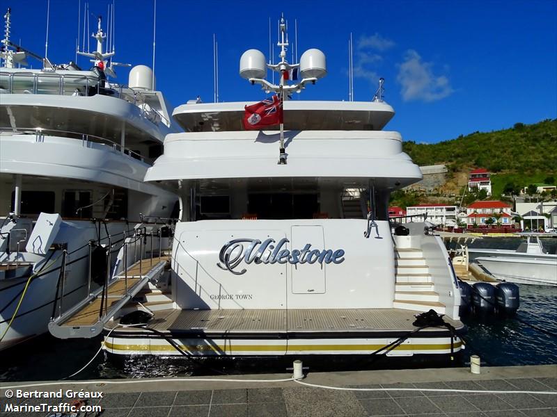 milestone (Yacht) - IMO 9426180, MMSI 319725000, Call Sign ZCTQ9 under the flag of Cayman Islands