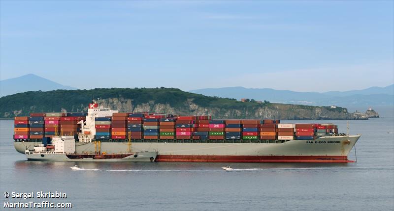 san diego bridge (Container Ship) - IMO 9560376, MMSI 357547000, Call Sign 3FTY6 under the flag of Panama