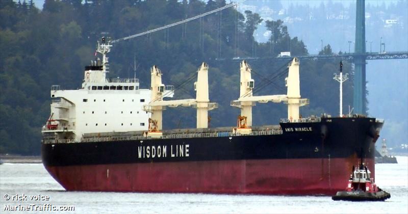 amis miracle (Bulk Carrier) - IMO 9768045, MMSI 357764000, Call Sign 3EPY5 under the flag of Panama