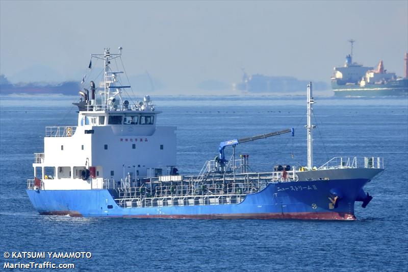 new stream 2 (Chemical Tanker) - IMO 9788734, MMSI 431008234, Call Sign JD4055 under the flag of Japan