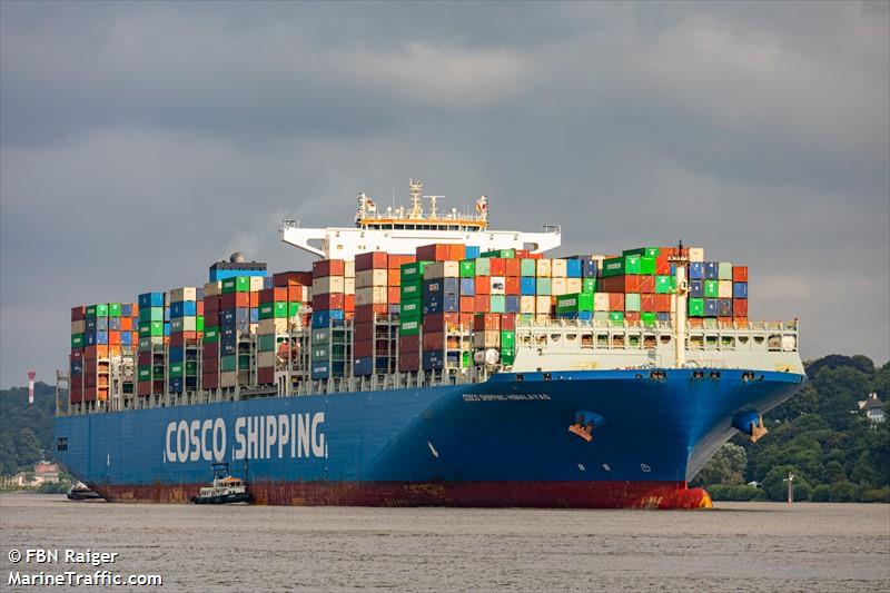 cosco himalayas (Container Ship) - IMO 9757840, MMSI 477100300, Call Sign VRQX8 under the flag of Hong Kong