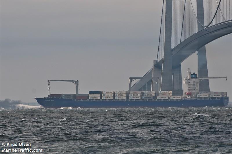 maersk nimes (Container Ship) - IMO 9434931, MMSI 477559200, Call Sign VRFO7 under the flag of Hong Kong