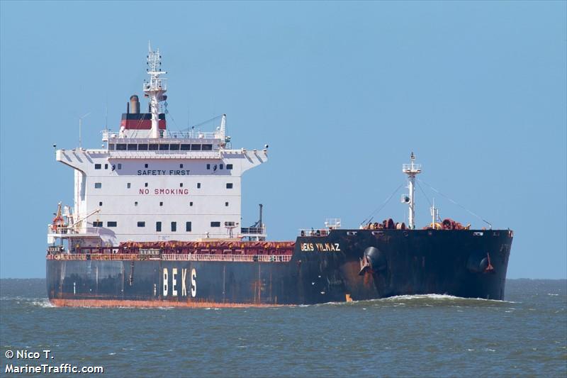 beks yilmaz (Bulk Carrier) - IMO 9628116, MMSI 538004298, Call Sign V7WG9 under the flag of Marshall Islands