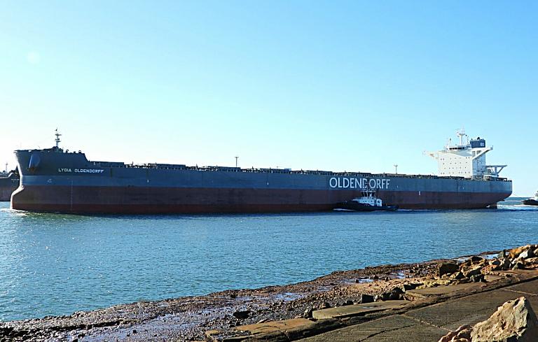 lydia oldendorff (Bulk Carrier) - IMO 9699634, MMSI 636016585, Call Sign D5GW5 under the flag of Liberia