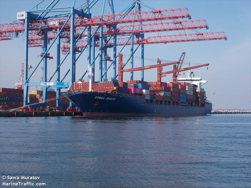 songa iridium (Container Ship) - IMO 9337030, MMSI 636018502, Call Sign A8PN7 under the flag of Liberia