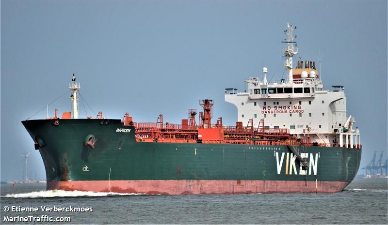 inviken (Chemical/Oil Products Tanker) - IMO 9411991, MMSI 636018752, Call Sign D5RF4 under the flag of Liberia