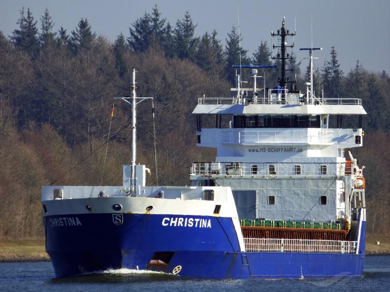 christina (General Cargo Ship) - IMO 9534262, MMSI 636091866, Call Sign D5HS9 under the flag of Liberia