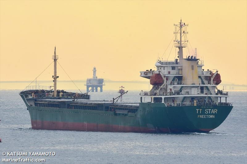 tt star (General Cargo Ship) - IMO 8737984, MMSI 667003311, Call Sign 9LY2508 under the flag of Sierra Leone