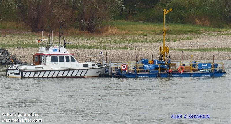 sb karolin (Dredging or UW ops) - IMO , MMSI 211115230, Call Sign DA4681 under the flag of Germany