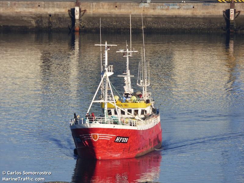 ortegal tres (Fishing Vessel) - IMO 7424580, MMSI 211285880, Call Sign DFQG under the flag of Germany