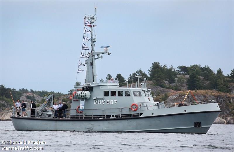 mhv 807 jupiter (Military ops) - IMO , MMSI 219000187, Call Sign OVMQ under the flag of Denmark