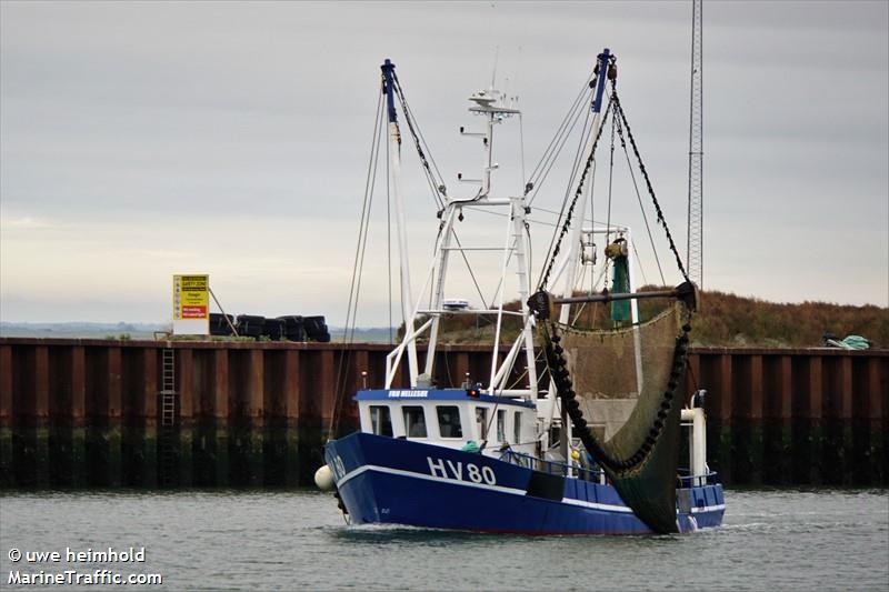 hv80 fru hellesoe (Fishing vessel) - IMO , MMSI 219001275, Call Sign OZZD under the flag of Denmark