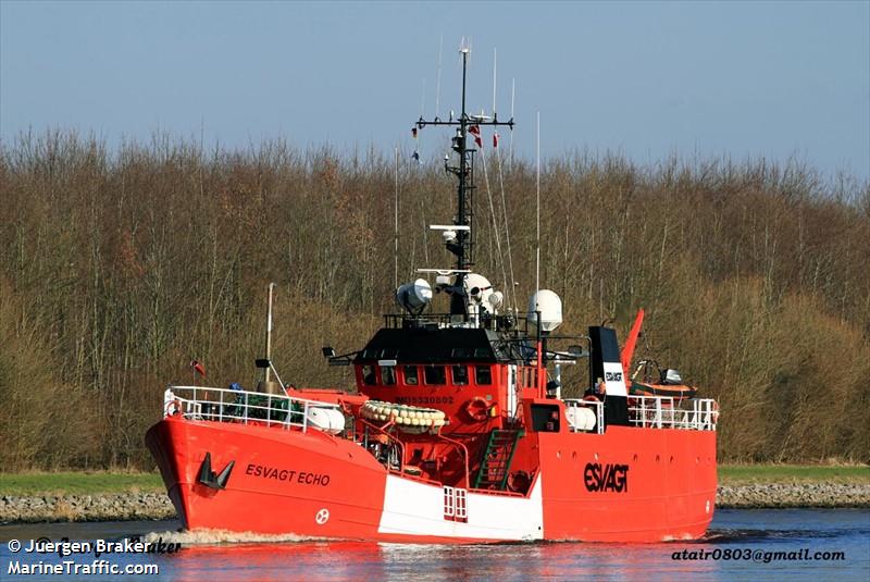 esvagt echo (Other type) - IMO , MMSI 219167000, Call Sign OVQG2 under the flag of Denmark