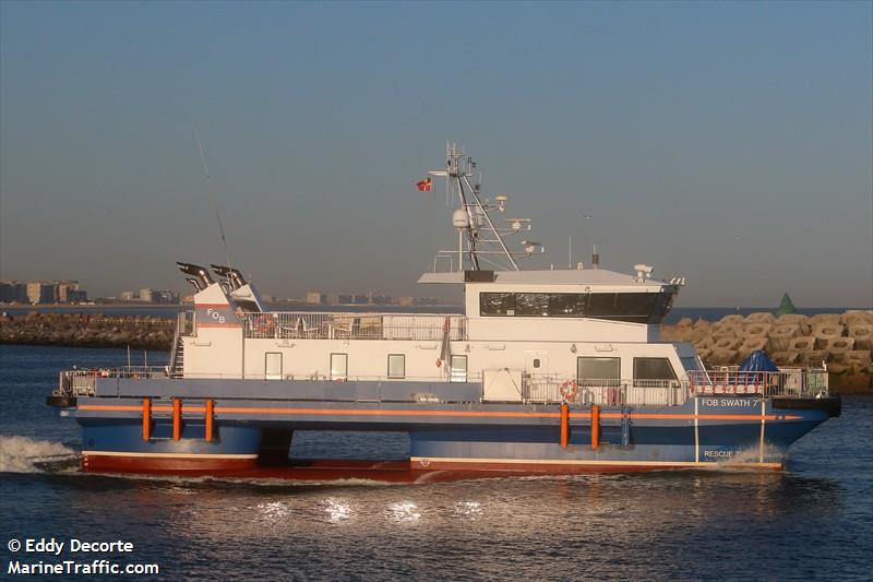 fob swath 7 (Offshore Tug/Supply Ship) - IMO 9772785, MMSI 219491000, Call Sign OWSJ2 under the flag of Denmark