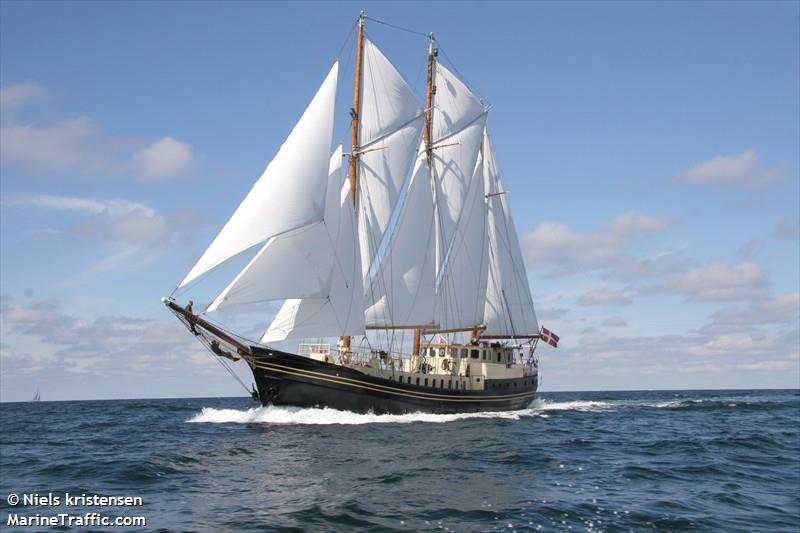 skonnerten jylland. (Passenger (Cruise) Ship) - IMO 5115111, MMSI 220276000, Call Sign OXDO2 under the flag of Denmark