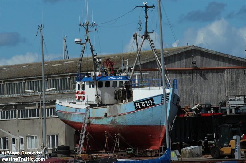 wicki-alex (Fishing vessel) - IMO , MMSI 220352000, Call Sign XP4513 under the flag of Denmark