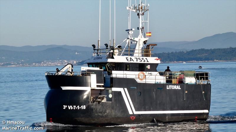 litoral (Fishing vessel) - IMO , MMSI 225989357, Call Sign EA7551 under the flag of Spain