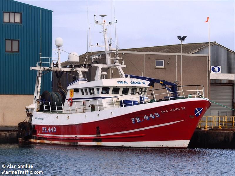 fv mia jane w (Unknown) - IMO , MMSI 235060281, Call Sign 2AJS4 under the flag of United Kingdom (UK)