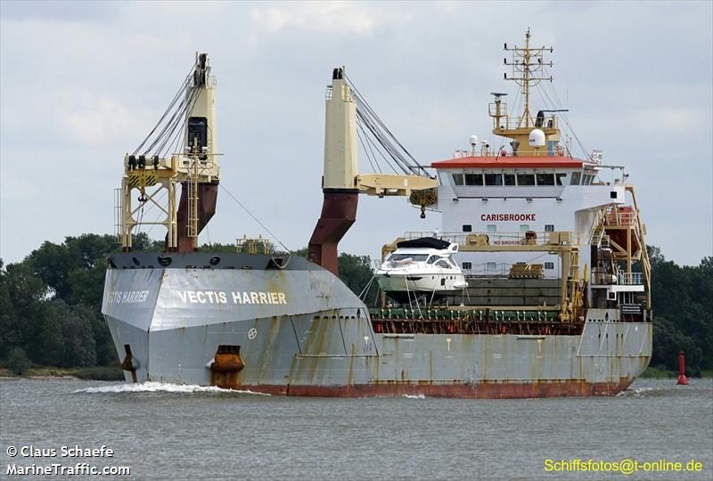 vectis harrier (General Cargo Ship) - IMO 9594303, MMSI 235089913, Call Sign 2FBR6 under the flag of United Kingdom (UK)
