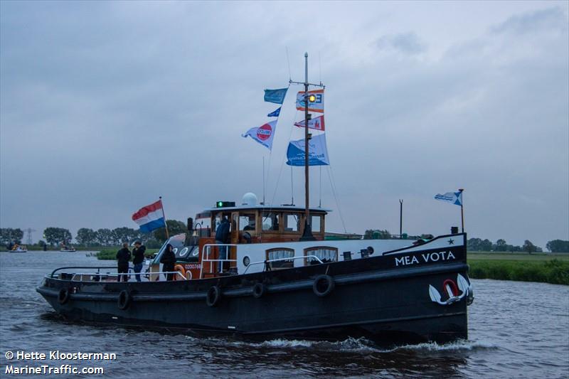 mea vota (Pleasure craft) - IMO , MMSI 244051108, Call Sign PB7741 under the flag of Netherlands