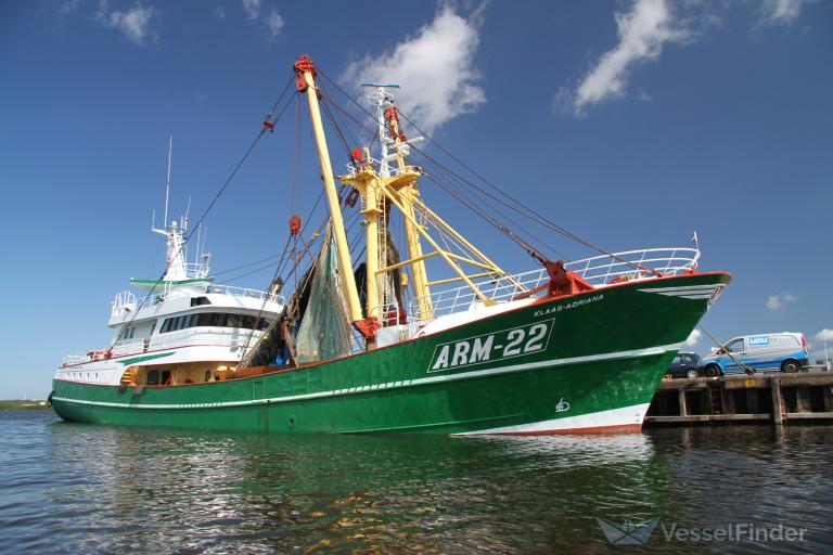 arm22 klaas adriana (Fishing Vessel) - IMO 9063940, MMSI 244221000, Call Sign PFJO under the flag of Netherlands
