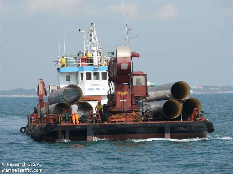 davide c (Work/Repair Vessel) - IMO 8959013, MMSI 247230800, Call Sign IFTH2 under the flag of Italy