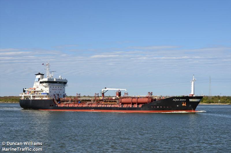 alsia swan (Chemical/Oil Products Tanker) - IMO 9400356, MMSI 248359000, Call Sign 9HA2334 under the flag of Malta