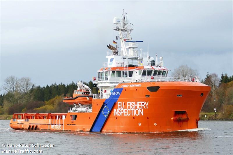 lundy sentinel (Standby Safety Vessel) - IMO 9696668, MMSI 255806216, Call Sign CQAM6 under the flag of Madeira