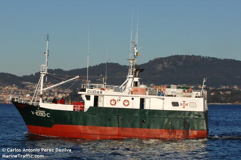 carmen (Fishing vessel) - IMO , MMSI 263408380, Call Sign CUDA8 under the flag of Portugal