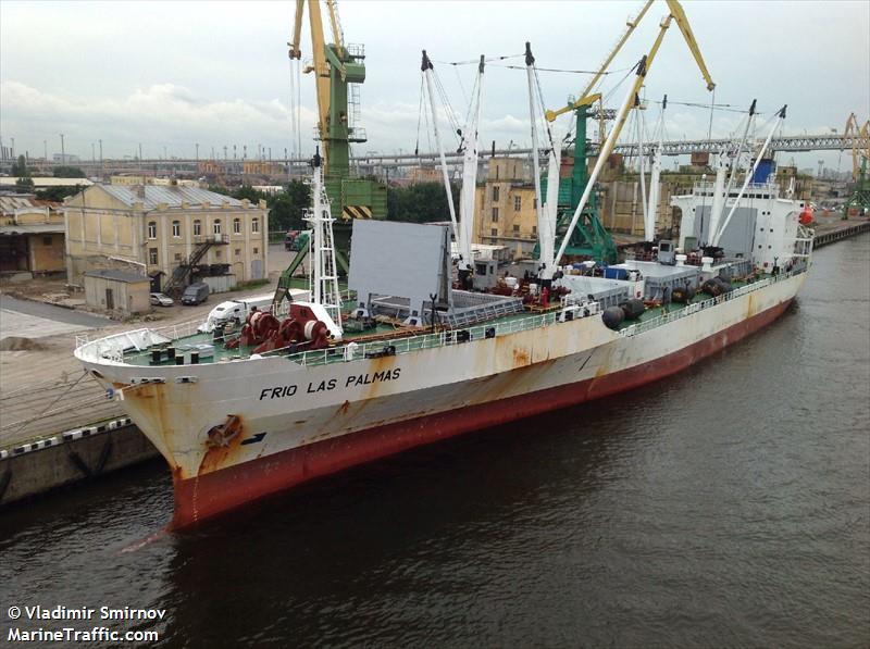 frio las palmas (Refrigerated Cargo Ship) - IMO 8908193, MMSI 356609000, Call Sign 3EBI9 under the flag of Panama