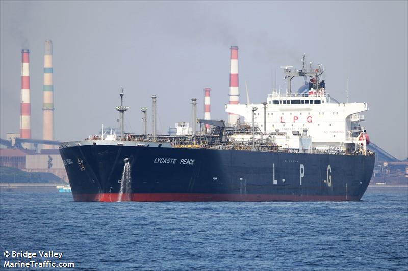 lycaste peace (LPG Tanker) - IMO 9249336, MMSI 357261000, Call Sign HOWO under the flag of Panama