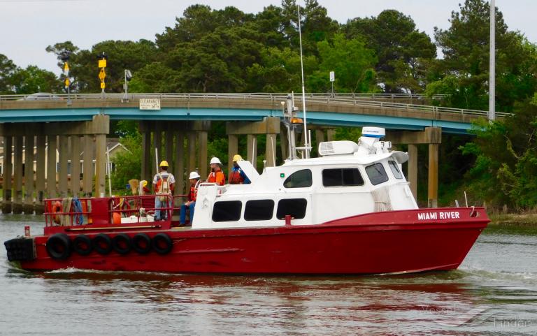 miami river (Port tender) - IMO , MMSI 366898810, Call Sign WDB4478 under the flag of United States (USA)