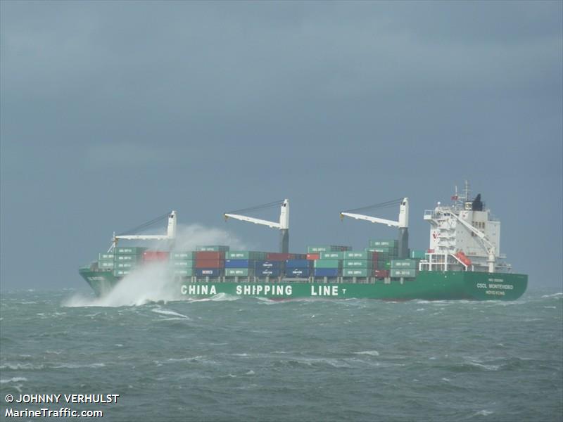 cscl montevideo (Container Ship) - IMO 9385984, MMSI 477111800, Call Sign VREI4 under the flag of Hong Kong