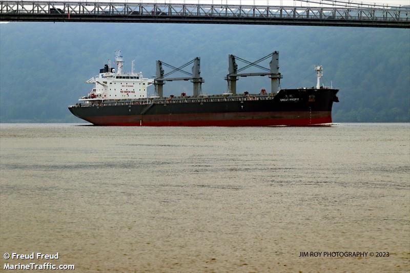 great profit (Bulk Carrier) - IMO 9792888, MMSI 477157500, Call Sign VRQB2 under the flag of Hong Kong