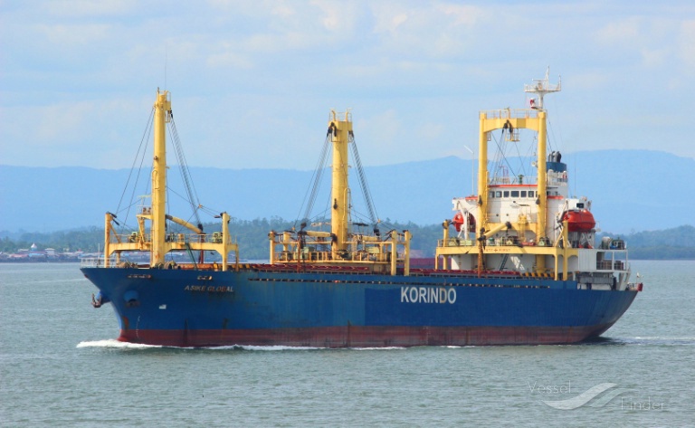 asike global (General Cargo Ship) - IMO 9108582, MMSI 525005105, Call Sign POOT under the flag of Indonesia