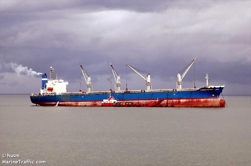 mv lumoso pebmair (Bulk Carrier) - IMO 9106728, MMSI 525013032, Call Sign JZJV under the flag of Indonesia