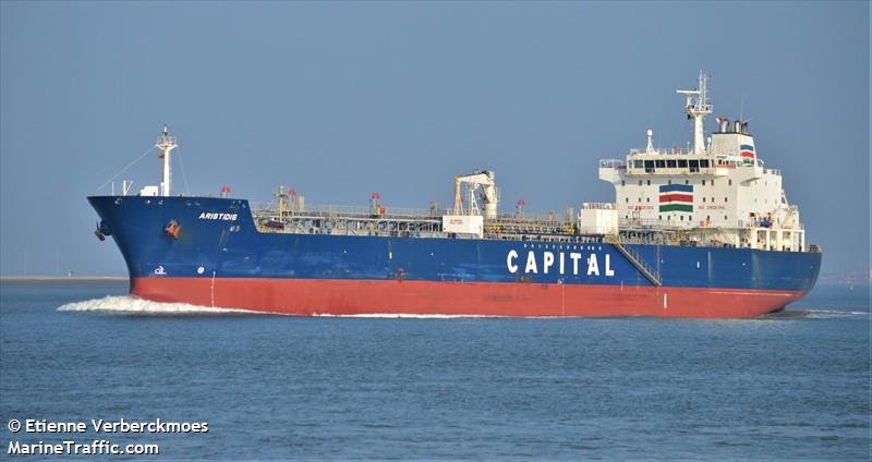 aristidis (Chemical/Oil Products Tanker) - IMO 9327413, MMSI 538002499, Call Sign V7JD7 under the flag of Marshall Islands