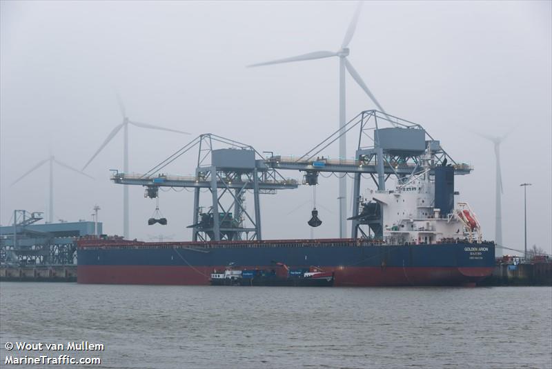 golden arion (Bulk Carrier) - IMO 9461336, MMSI 538004434, Call Sign V7XA3 under the flag of Marshall Islands