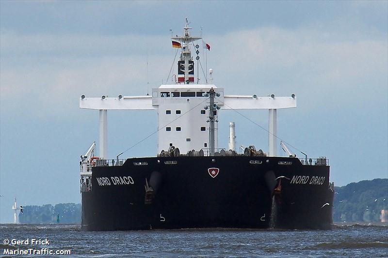 nord draco (Bulk Carrier) - IMO 9713911, MMSI 538006000, Call Sign V7IV3 under the flag of Marshall Islands