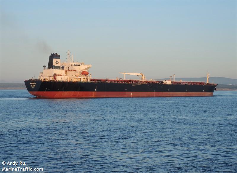 augusta (Crude Oil Tanker) - IMO 9256236, MMSI 538006645, Call Sign V7PN7 under the flag of Marshall Islands