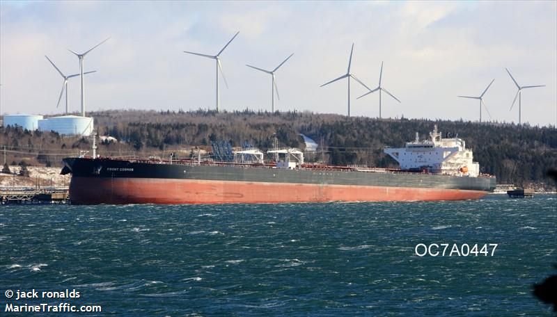 front cosmos (Crude Oil Tanker) - IMO 9769817, MMSI 538007397, Call Sign V7FV5 under the flag of Marshall Islands