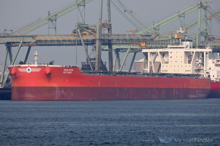 samjohn odyssey (Bulk Carrier) - IMO 9745940, MMSI 538008161, Call Sign V7A2028 under the flag of Marshall Islands