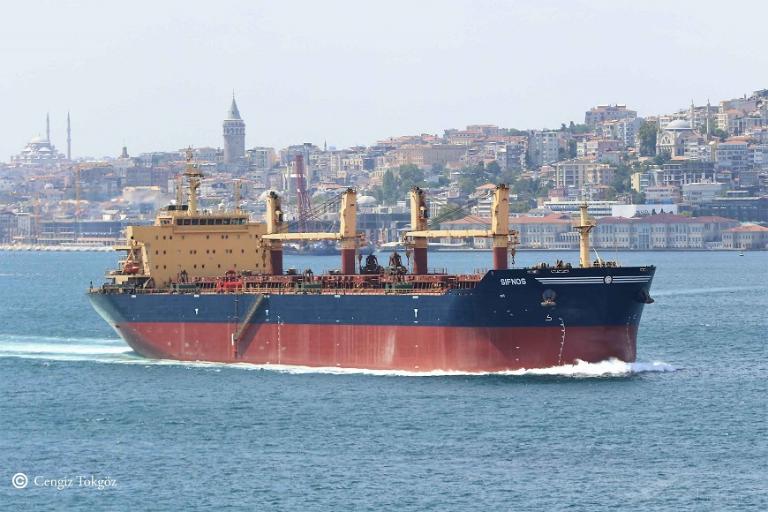 sifnos (Bulk Carrier) - IMO 9456379, MMSI 636014359, Call Sign A8TH9 under the flag of Liberia