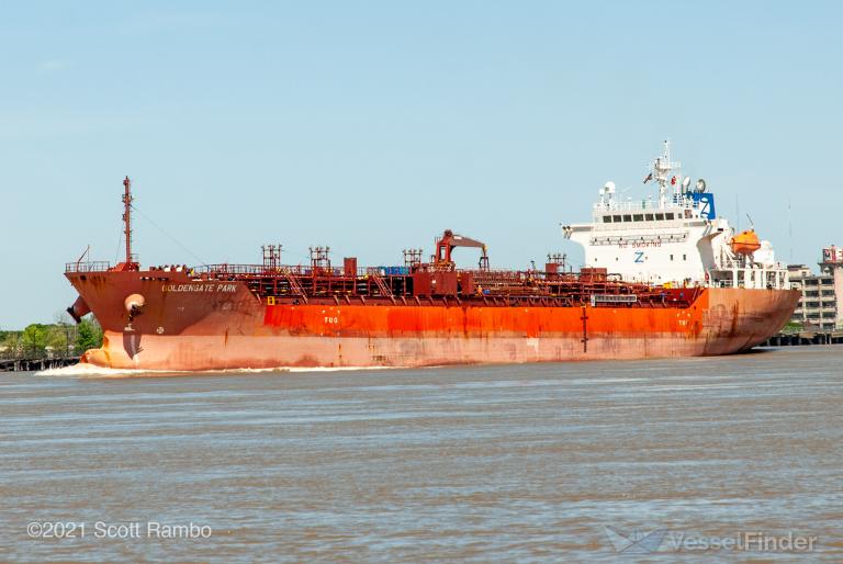 goldengate park (Chemical/Oil Products Tanker) - IMO 9493145, MMSI 636016098, Call Sign D5EL2 under the flag of Liberia
